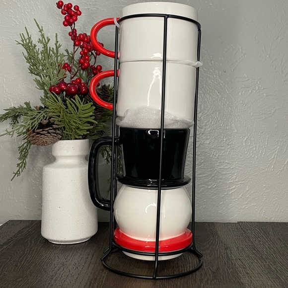 Rae Dunn stackable frosty the snow man mugs - Picture 2 of 2